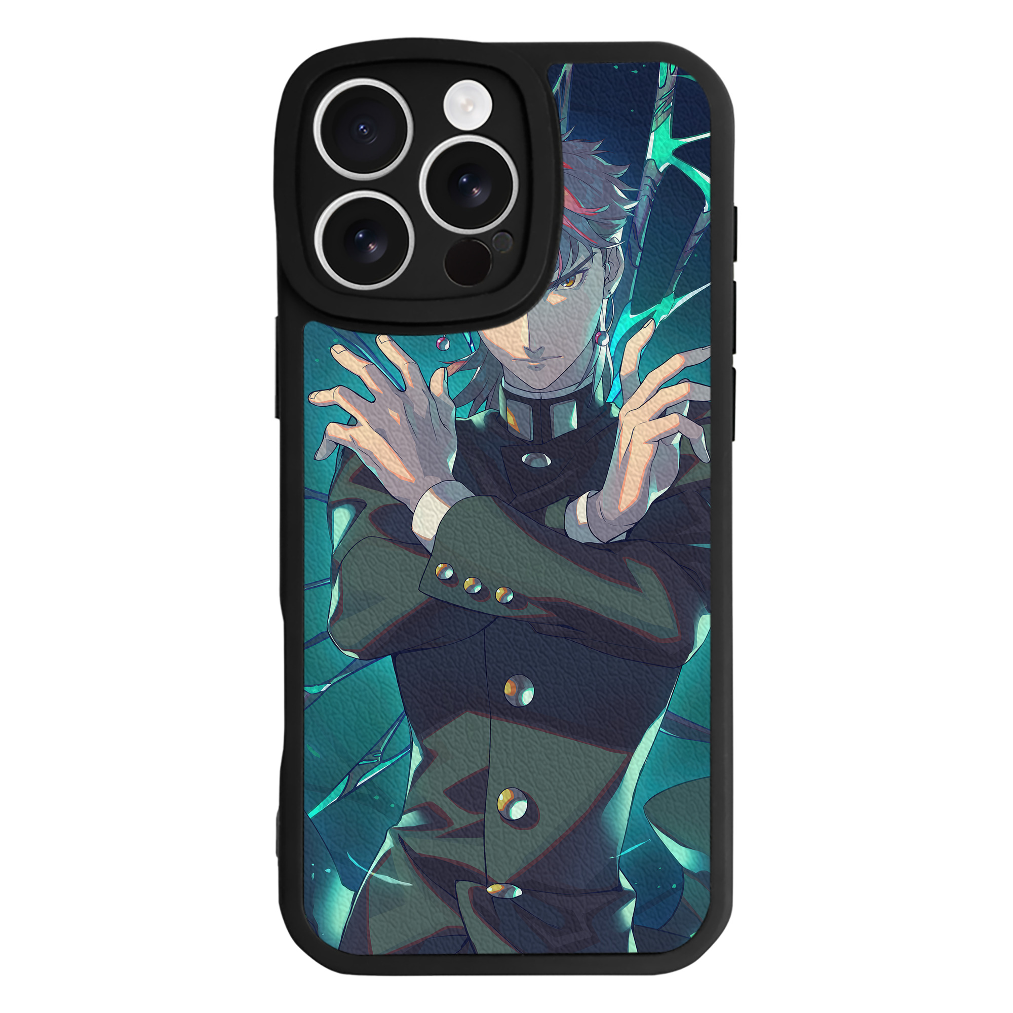 （画像用） ジョジョの奇妙な冒険 JoJo's Bizarre Adventure 【iPhone 16シリーズ対応】シリコンスマホケース（レザー調） 材質：シリコン